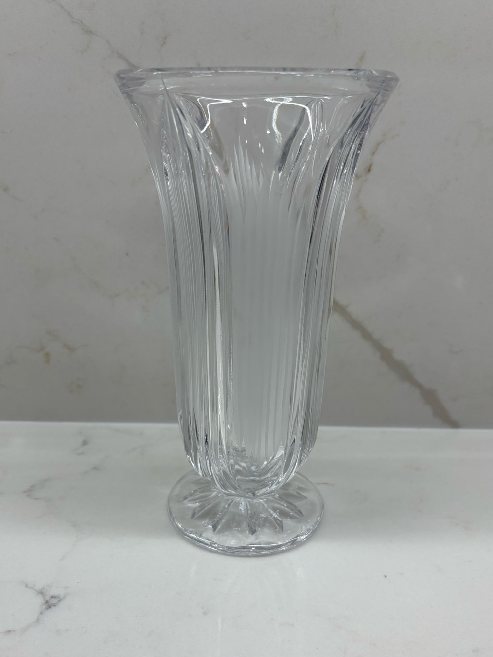 Vintage Tulip Shaped Cristal D'Arques ATHENA Crystal Vase Heavy Bohemia
Czech